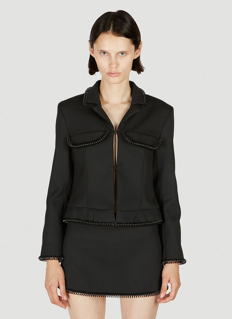 Coperni Spiral Tailored Jacket Blue cpn0253005