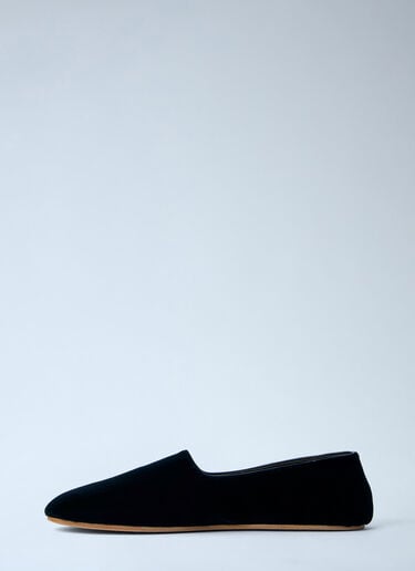 The Row Ponti Slippers Black row0264073