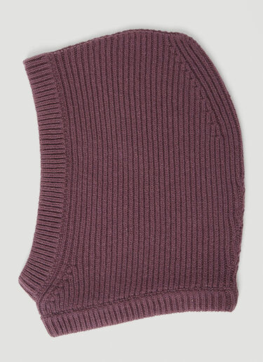 Rick Owens Knit Balaclava Purple ric0253030