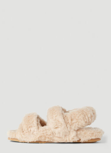 Max Mara 샌디아 시어링 샌들 베이지 max0251034