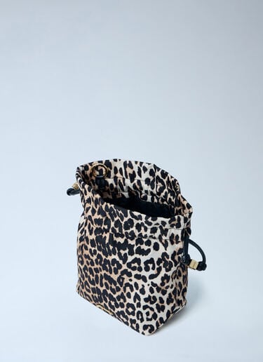 GANNI Printed Pouch Brown gan0263038