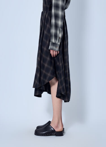 Our Legacy Fan Midi Skirt Brown our0265028
