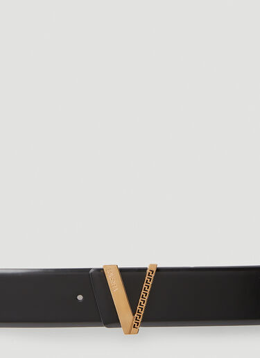 Versace Logo Plaque Belt Black ver0150021