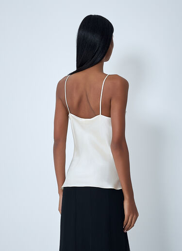 Silk Satin And Lace Tank Top Chloé Silk Satin And Lace Tank Top White chl0262013