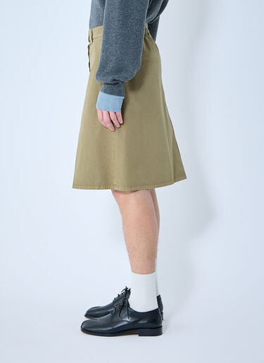 Miu Miu Garment-Dyed Skirt Green miu0360003