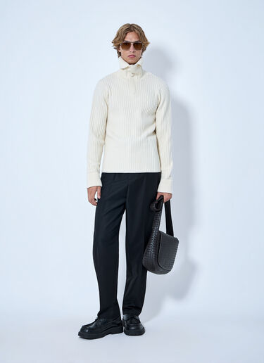 LN-CC® - Bottega Veneta: Ribbed Knit Sweater - Beige Bottega Veneta Ribbed Knit Sweater Beige bov0165012