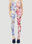 Chopova Lowena Graphic Powermesh Leggings Black cho0251006