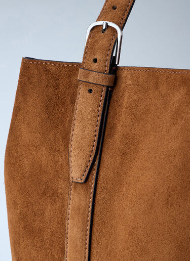 TOTEME Suede Belted Tote Bag Brown tot0257041
