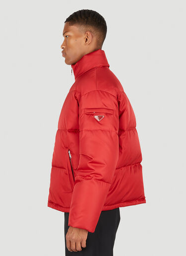 Prada Re-Nylon Quilted Jacket Red pra0149004