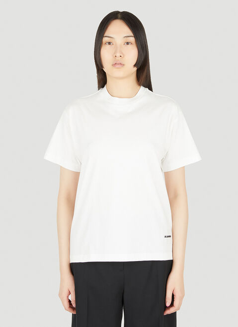 Jil Sander+ 클래식 티셔츠 3개 팩 크림 jsp0251010