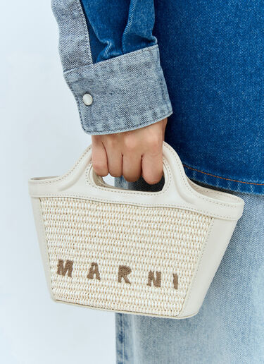 Marni Tropicalia 袖珍托特包 白色 mni0257028