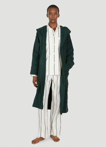 Hooded Bath Robe Tekla Hooded Bath Robe Green tek0349013