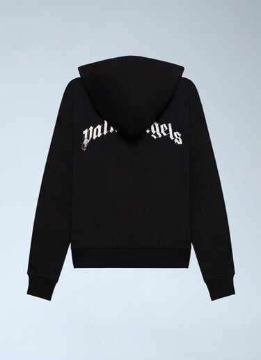 Spray Broken Bear Hooded Sweatshirt Palm Angels Spray Broken Bear Hooded Sweatshirt Black pma0162134