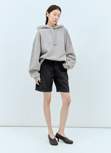 Acne Studios 로고 패치 후드티셔츠  퍼플 acn0357001