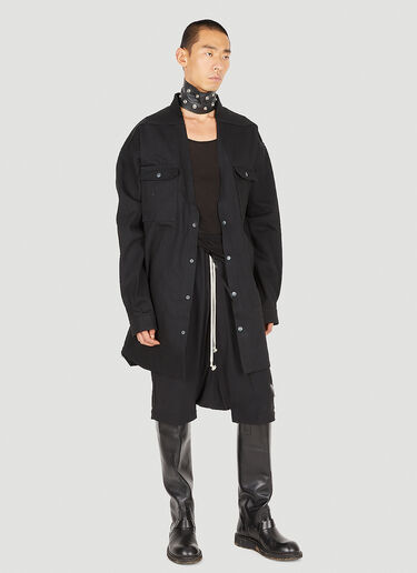 Rick Owens 오버사이즈 데님 재킷 블랙 ric0150002