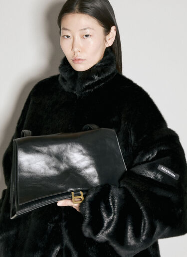 Balenciaga 크러시 라지 체인 숄더백 블랙 bal0255049