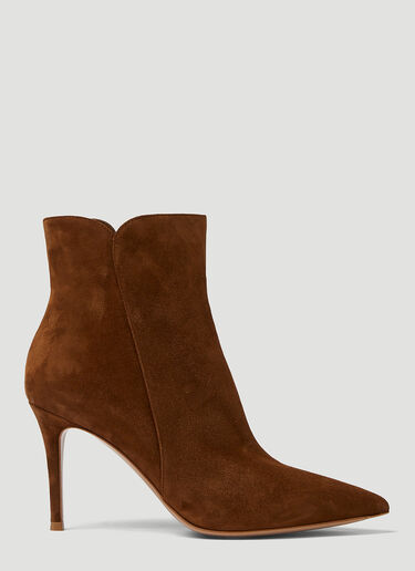 Gianvito Rossi Levy 85 Ankle Boots Brown gia0249007