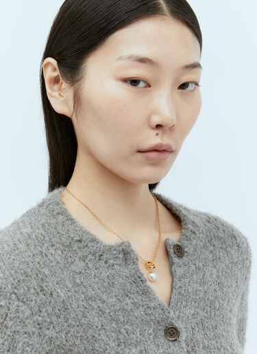 Gucci Blondie Pearl Drop Necklace Gold guc0255104