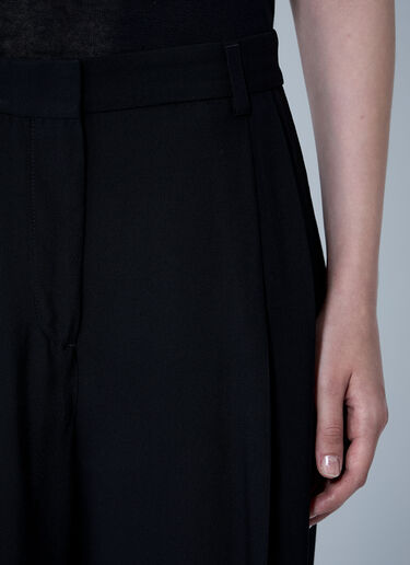 TOTEME Double-Pleat Fluid Pants Black tot0261039