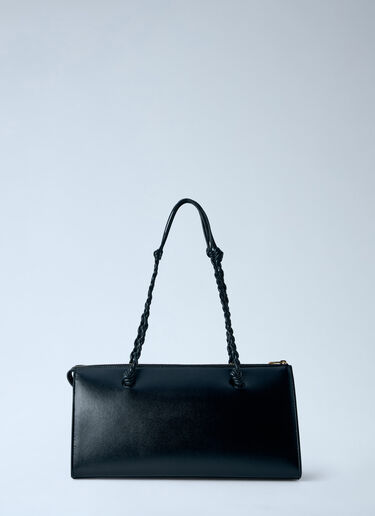 Jil Sander Tangle Tent Leather Shoulder Bag Black jil0265016