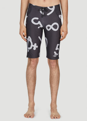 Patta Graphic Print Swim Bermudas Black pat0156019