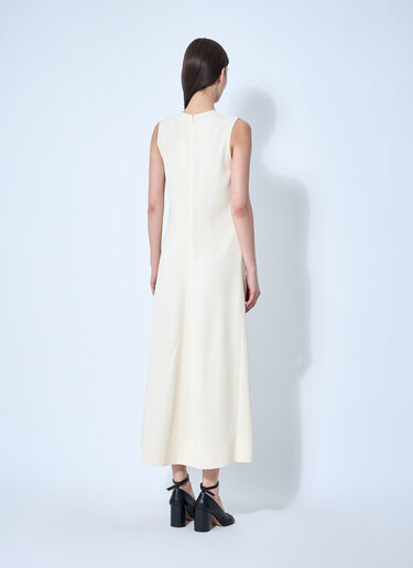 TOTEME Woven Striped Dress Beige tot0260024