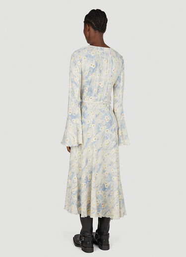 Acne Studios Floral Wrap Dress Blue acn0252008