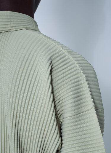 Homme Plissé Issey Miyake Pleated Shirt Green hmp0161010