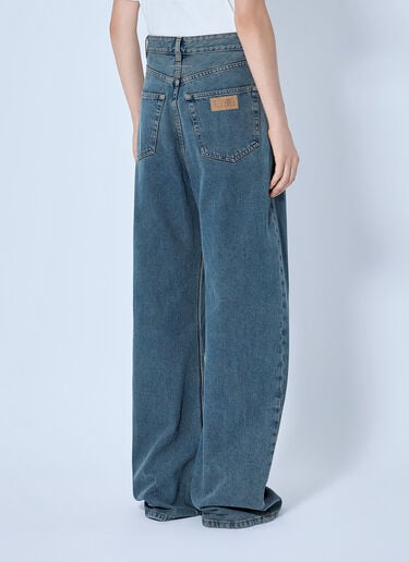 LN-CC® - MM6 Maison Margiela: Patch Pocket Wide-Leg Jeans - Light Grey MM6 Maison Margiela Patch Pocket Wide-Leg Jeans Light Grey mmm0265010