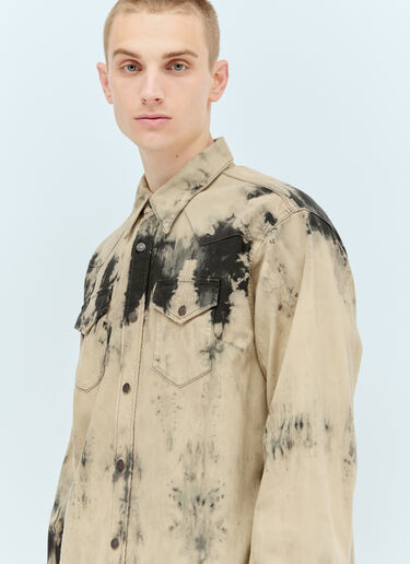 Acne Studios Tie-Dye Denim Shirt Beige acn0155020