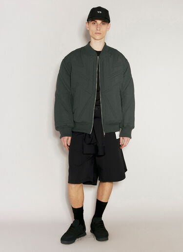 Y-3 Quilted Bomber Jacket Grey yyy0354038