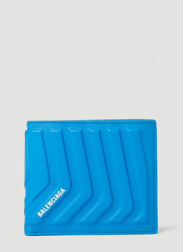 Balenciaga Car Bi-Fold Wallet Blue bal0151065