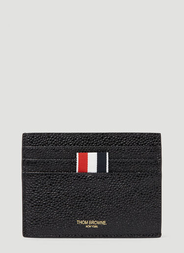 Thom Browne Foil Stamped Logo Card Holder Black thb0349000