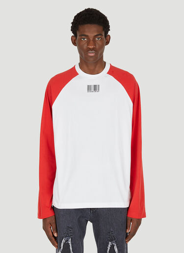 VTMNTS Barcode Long Sleeve T-Shirt White vtm0350013