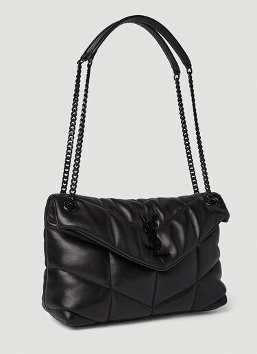 Saint Laurent Small Puffer Shoulder Bag Black sla0249144