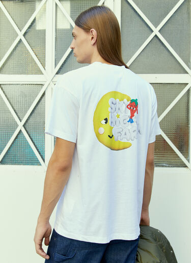 Sky High Farm Workwear Logo Print T-Shirt White skh0354010