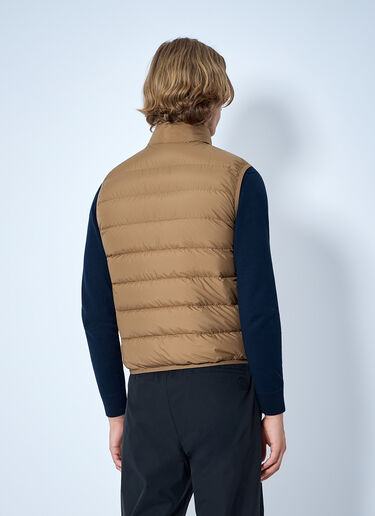 LN-CC® - Moncler: Contrin Down Gilet - Brown Moncler Contrin Down Gilet Brown mon0165063