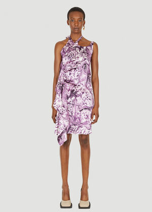 Ninamounah Asymmetric Mini Dress Pink nmo0248006
