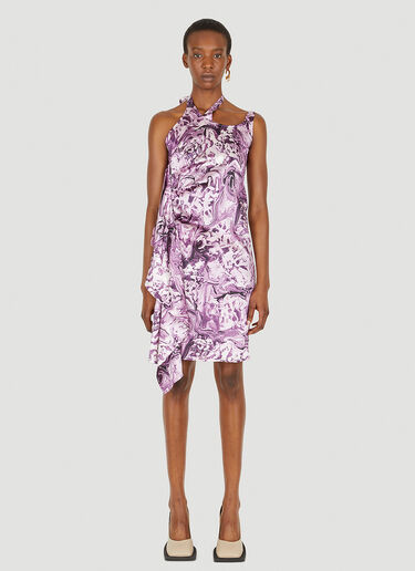 Ninamounah Asymmetric Mini Dress Pink nmo0248006