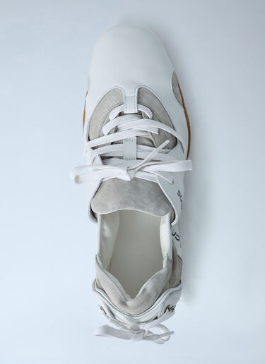 Leather Lace-Up Sneakers Acne Studios Leather Lace-Up Sneakers White acn0162026