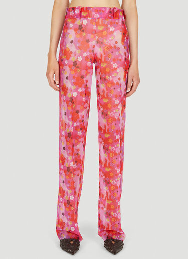 LOUISE LYNGH BJERREGAARD Pony Print Office Pants Pink llb0250003