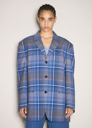 Max Mara Check Blazer Beige max0257004
