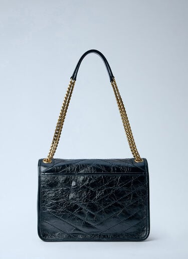 LN-CC® - Saint Laurent: Niki Medium Vintage Shoulder Bag - Black Saint Laurent Niki Medium Vintage Shoulder Bag Black sla0262046