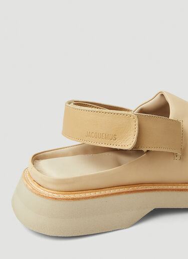 Jacquemus 레 뮬 카레 슈즈 베이지 jac0348002