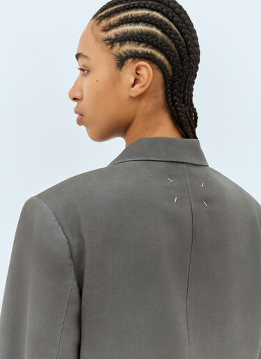 Maison Margiela Mohair Wool Suit Blazer Grey mla0257005