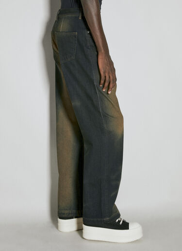 Rick Owens DRKSHDW Stained Denim Jeans Black drk0154002
