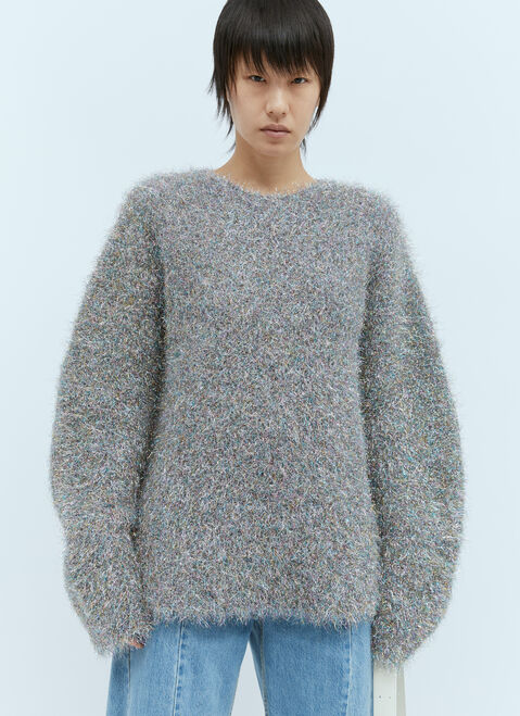 Jil Sander Glistening Sweater Grey jil0254003