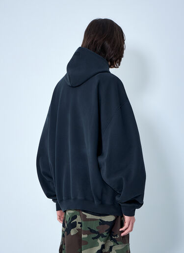 VETEMENTS Paris Tourist Zip Up Hoodie Black vet0164003