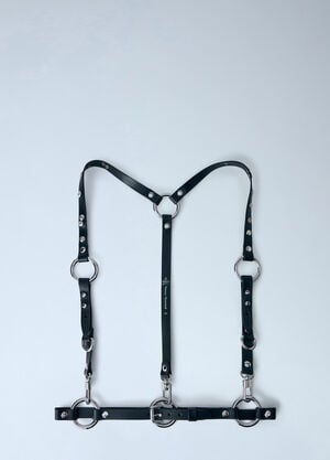 LN-CC® - Vivienne Westwood: Adjustable Leather Harness - Black Vivienne Westwood Adjustable Leather Harness Black vvw0265037