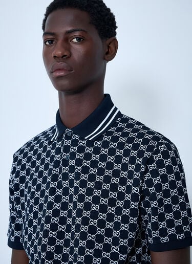 Interlocking G Polo Shirt Gucci Interlocking G Polo Shirt Navy guc0161037